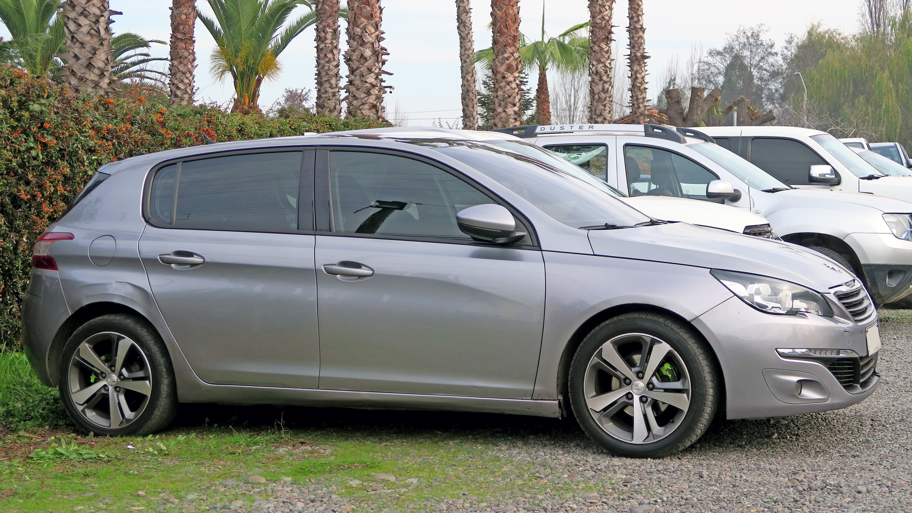 Peugeot 308 argentée, photographie illustrative du rapport exemple